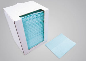 AP-Merit Entfettungstuch türkis im Spenderkarton